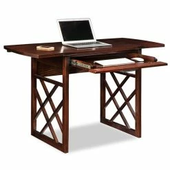 Outlet 🧨 Leick Furniture Leick Computer Desk In Chocolate Oak 🎉 -Cheap Executive Store 1370476 2 L
