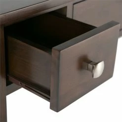 Best Pirce 🥰 Simpli Home Avalon Home Office Desk In Tobacco Brown ⭐ -Cheap Executive Store 1377555 4 L