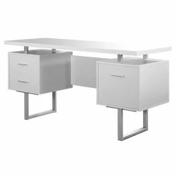 Wholesale 🧨 Trent Home Ella 60" Hollow-core Office Desk In White 👍