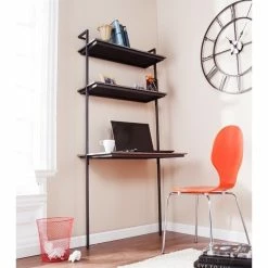 Best Pirce 💯 Holly & Martin Haeloen Wall Mount Desk In Burnt Oak ✨ -Cheap Executive Store 1381857 3 L