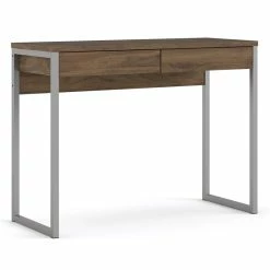 Outlet ⌛ Tvilum Walker 2 Drawer Computer Desk In Walnut 🌟