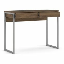 Outlet ⌛ Tvilum Walker 2 Drawer Computer Desk In Walnut 🌟 -Cheap Executive Store 1439730 14 L