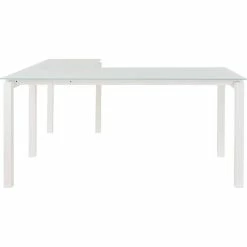 Discount 👍 Bowery Hill Signature Design By L Shaped Desk In White 🌟 -Cheap Executive Store 1461413 1461414 L