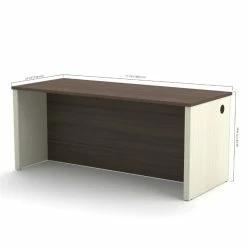 Coupon ✨ Bestar Prestige Plus Executive Desk In White Chocolate And Antigua 👍 -Cheap Executive Store 1464188 2 L