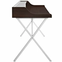 New 🎉 Modway Bin Writing Desk In Cherry 🔥 -Cheap Executive Store 1468114 3 L