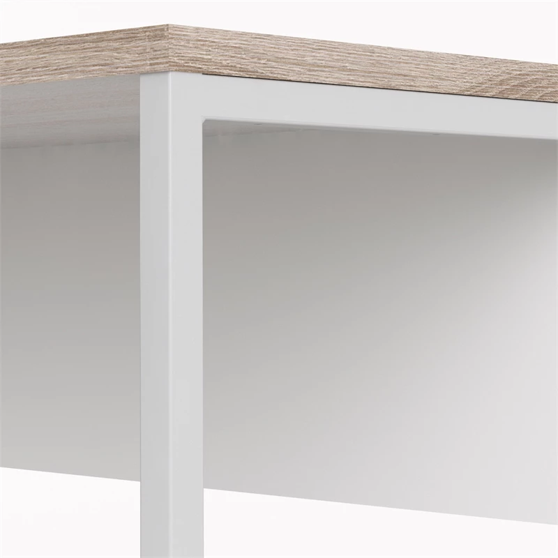 Best Sale π₯° Tvilum Wayland 2 Drawer L Desk In White And Truffle π 4 Best Sale π₯° Tvilum Wayland 2 Drawer L Desk In White And Truffle π - Image 4