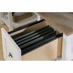 Coupon 👍 Pemberly Row Home Office Desk In Soft White 🔥 -Cheap Executive Store 1529947 2 L