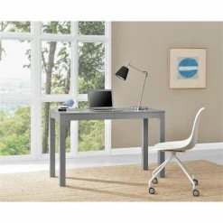 Coupon 😉 Ameriwood Home Altra Parsons 2 Drawer Writing Desk In Gray 😀 -Cheap Executive Store 1540957 5 L