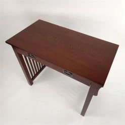 Cheap 😍 Wayborn Mission Writing Desk 37Wx20Dx30"H With One Drawer Wood Table In Brown ✨ -Cheap Executive Store 1552885 11 L