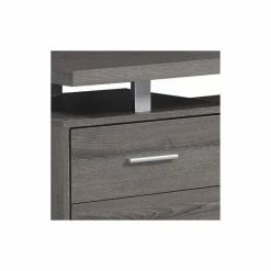 Flash Sale 🎁 Bowery Hill 60" Hollow Core Home Office Desk In Dark Taupe 🎉 -Cheap Executive Store 1570112 1570114 L