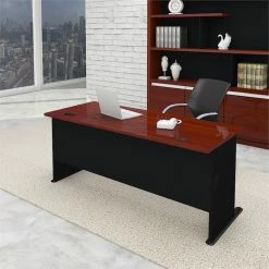 Cheapest 😀 Bowery Hill 72" Desk In Hansen Cherry 🔥 -Cheap Executive Store 1579889 2 L