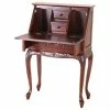 Deals ✔️ Bowery Hill Small Secretary Desk In Dual Walnut 🎉