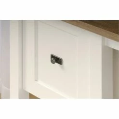 Best deal 🥰 Bowery Hill Home Office Desk In Soft White 🥰 -Cheap Executive Store 1581403 5 L