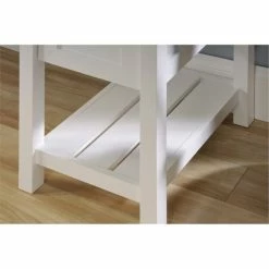 Best deal 🥰 Bowery Hill Home Office Desk In Soft White 🥰 -Cheap Executive Store 1581403 6 L