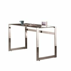 Best deal 💯 Coaster Hader Glass Top Writing Desk In Chrome 🔔