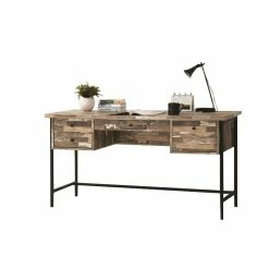 Coupon 👍 Coaster Writing Desk In Salvaged Cabin And Black ⌛