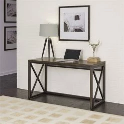 Cheap 🔔 Homestyles Xcel Brown Wood Writing Desk 🥰 -Cheap Executive Store 1598556 16 L