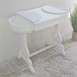 Deals ✔️ International Caravan Windsor Carved Writing Desk In Antique White 😉 -Cheap Executive Store 1604168 2 L