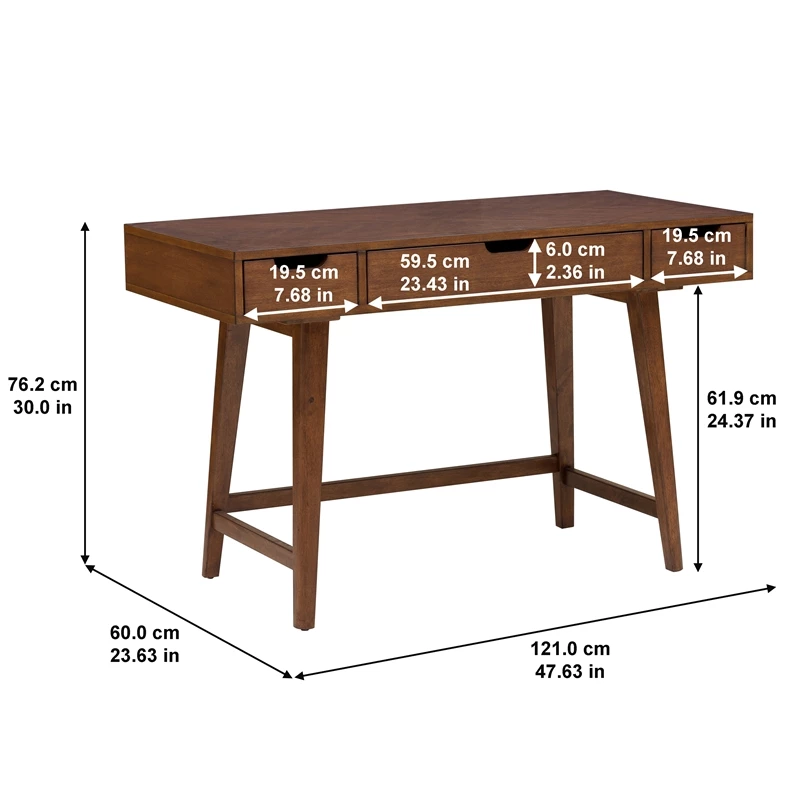 Best deal β€οΈ PRI HomeFare Mid-Century Wood Writing Desk In Walnut Brown π 8 Best deal β€οΈ PRI HomeFare Mid-Century Wood Writing Desk In Walnut Brown π - Image 8