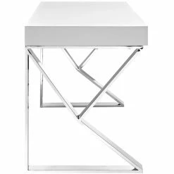 New ✨ Modway Adjacent Writing Desk In White 🎁 -Cheap Executive Store 1640573 2 L