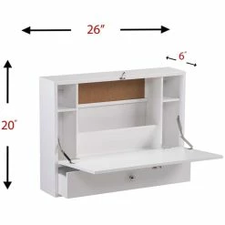Best deal ๐คฉ Southern Enterprises SEI Furniture Wall Mount Folding Floating Desk In White ๐ 32 Best deal ๐คฉ Southern Enterprises SEI Furniture Wall Mount Folding Floating Desk In White ๐ -Cheap Executive Store 1648027 24 L