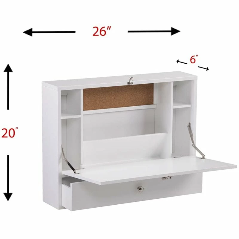 Best deal ๐คฉ Southern Enterprises SEI Furniture Wall Mount Folding Floating Desk In White ๐ 16 Best deal ๐คฉ Southern Enterprises SEI Furniture Wall Mount Folding Floating Desk In White ๐ - Image 16