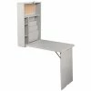 Cheapest ❤️ Southern Enterprises SEI Furniture Fold Out Wall Mount Floating Desk In Gray 🛒