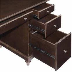 Budget 😉 Crosley Furniture Crosley Palmetto Computer Desk In Espresso 🔥 -Cheap Executive Store 1649044 5 L