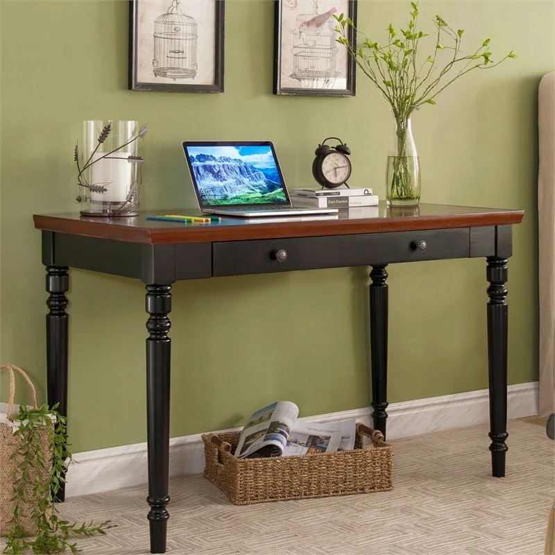 Best deal π₯° Leick Furniture Leick Home Office Farmhouse Writing Desk Drawer In Blac And Russet π 2 Best deal π₯° Leick Furniture Leick Home Office Farmhouse Writing Desk Drawer In Blac And Russet π - Image 2