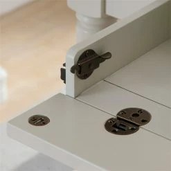 Hot Sale 😉 Leick Furniture Leick Home Office Farmhouse Writing Desk With Center Drawer In White 🎁 -Cheap Executive Store 1670736 3 L