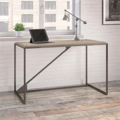 Brand new ⭐ Bush Furniture Refinery 50W Industrial Desk In Rustic Gray ✔️ -Cheap Executive Store 1703719 1 L