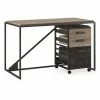 Best reviews of 🎁 Bush Furniture Refinery 50" Industrial Writing Desk With Mobile File Cabinet 😍
