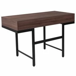 Best Pirce 🤩 Flash Furniture Computer Desk With Drawers In Dark Ash 🎁 -Cheap Executive Store 1743157 3 L