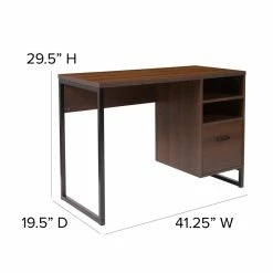 Best deal 😀 Flash Furniture Computer Desk In Rustic 🥰 -Cheap Executive Store 1746082 3 L