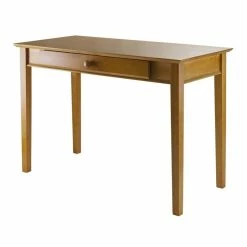 Deals ✔️ Scranton & Co Solid Wood Computer Desk In Honey Pine 🎁 -Cheap Executive Store 1786697 8 L