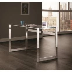 Budget 🤩 Scranton & Co Writing Desk In Chrome 💯