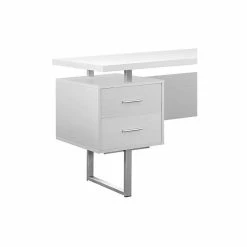 Discount 🥰 Scranton & Co 60" Office Desk In White 🛒 -Cheap Executive Store 1786977 1786978 L