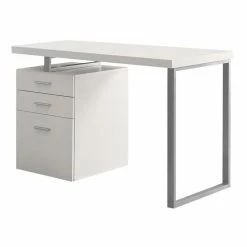 New ๐ Scranton & Co 48" Adjustable Corner Computer Desk In White ๐