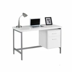 New ๐ Scranton & Co 48" Metal Computer Desk In White ๐