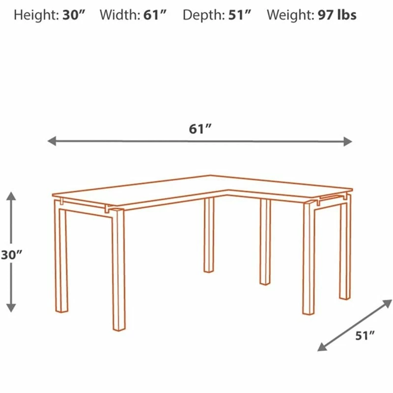 Best deal π― Scranton & Co L Shaped Desk In White π 5 Best deal π― Scranton & Co L Shaped Desk In White π - Image 5