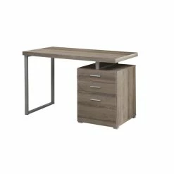 Wholesale 😉 Scranton & Co 48" Left Or Right Facing Computer Desk In Dark Taupe 🥰 -Cheap Executive Store 1787058 4 L