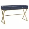 Cheapest 😀 Scranton & Co Writing Desk In Blue And Gold 🎉
