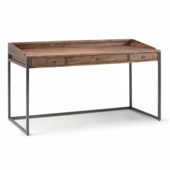 Deals ⌛ Simpli Home Ralston Computer Desk In Rustic Natural Aged Brown 🌟