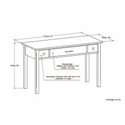 Best Pirce ๐ Atlin Designs Home Office Desk In Tobacco Brown ๐ 9 Best Pirce ๐ Atlin Designs Home Office Desk In Tobacco Brown ๐ -Cheap Executive Store 1815449 5 L