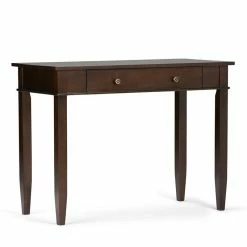 Coupon 🌟 Atlin Designs Home Office Desk In Tobacco Brown 🛒