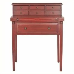 Budget 🛒 Hawthorne Collections Hawthorne Collection Pine Wood Desk In Cherry 😀
