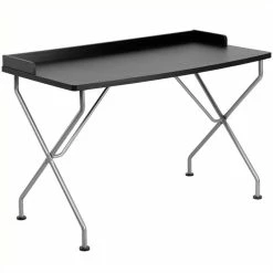Wholesale 🛒 Scranton & Co Writing Desk In Black And Silver 🤩