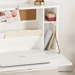 Best Sale 💯 Scranton & Co Wall Mount Folding Floating Desk In White 🛒 -Cheap Executive Store 1825699 23 L
