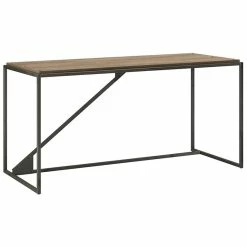 Deals 🧨 Pemberly Row 62" Industrial Writing Desk In Rustic Gray 🎁