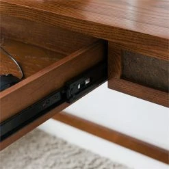 New 🎉 Leick Furniture Leick Riley Holliday Computer Desk In Rustic Autumn ⌛ -Cheap Executive Store 1845335 14 L